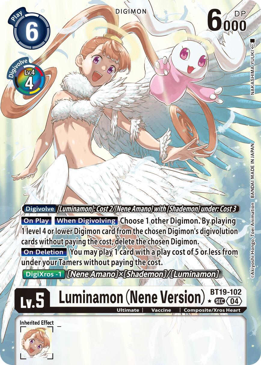 Luminamon (BT19-102) (Nene Version) (Alternate Art)
