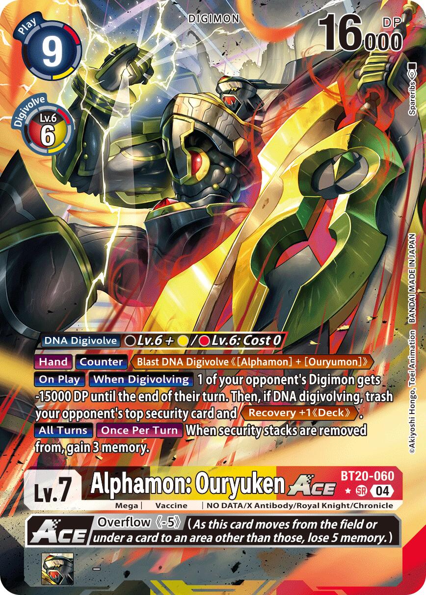 Alphamon: Ouryuken ACE (BT20-060) (Alternate Art)