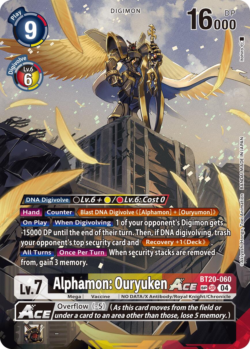 Alphamon: Ouryuken ACE (BT20-060) (Textured)