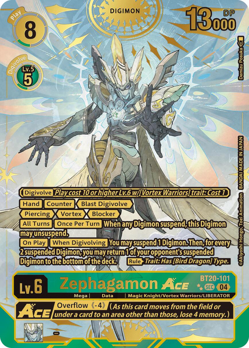 Zephagamon ACE (BT20-101) (Rare Pull)