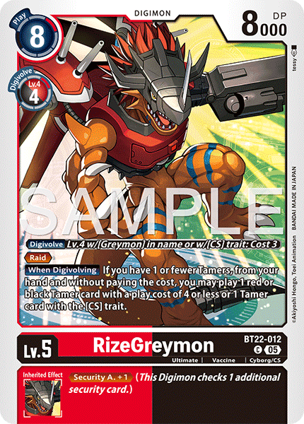RizeGreymon (BT22-012)