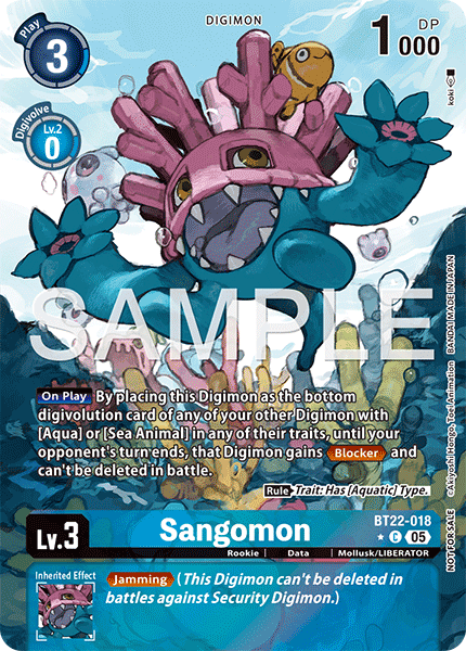 Sangomon (BT22-018) (Box Topper)