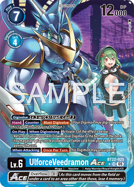 UlforceVeedramon ACE (BT22-025) (Alternate Art)