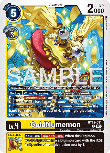 GoldNumemon (BT22-031)