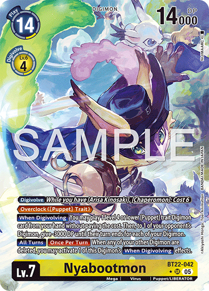 Nyabootmon (BT22-042) (Alternate Art)