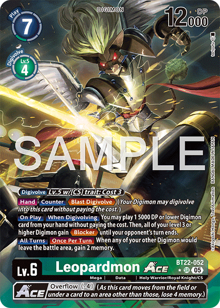 Leopardmon ACE (BT22-052) (Alternate Art)