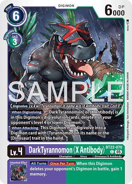 DarkTyrannomon (X Antibody) (BT22-070)