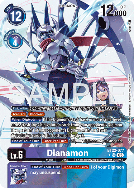 Dianamon (BT22-077) (Alternate Art)
