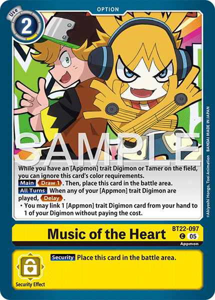Music of the Heart (BT22-097)