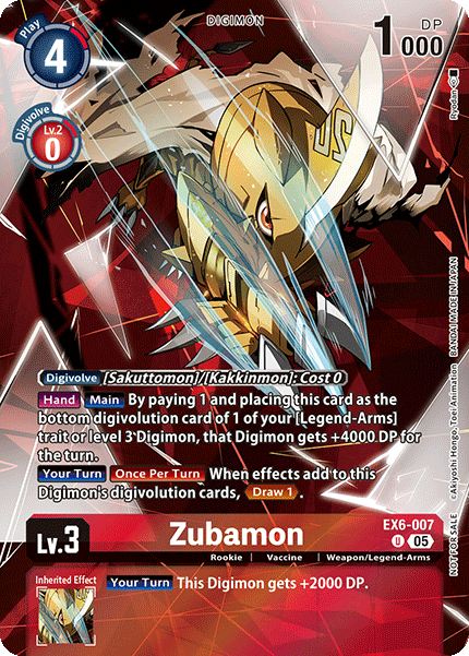 Zubamon (EX6-007) Legend Pack 2025