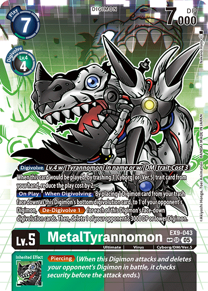 MetalTyrannomon (EX9-043) (Special Rare)