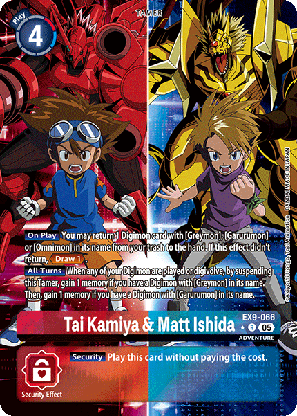 Tai Kamiya & Matt Ishida (EX9-066) (Alternate Art)