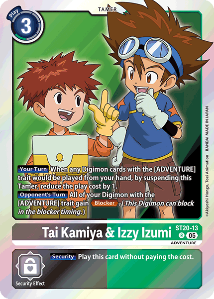 Tai Kamiya & Izzy Izumi (ST20-13)