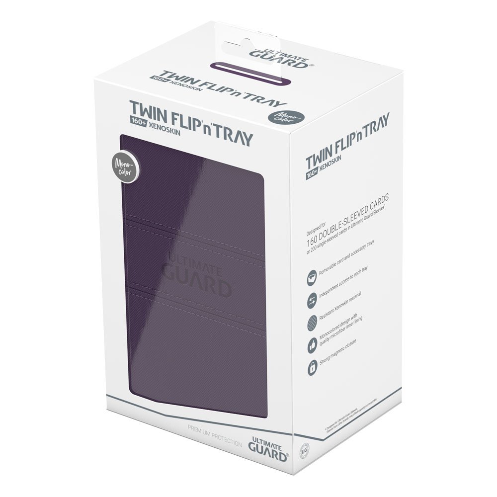 Ultimate Guard: Deck Box – XenoSkin Monocolor Flip´n´Tray 160+ – Purple