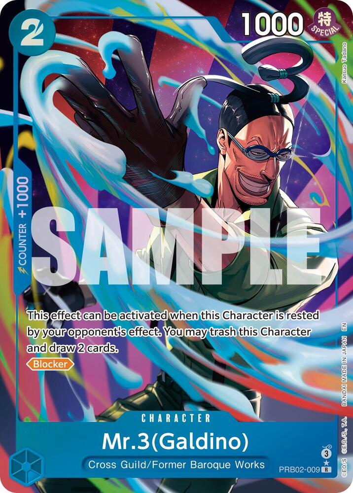 Mr.3(Galdino) PRB02-009 (Premium Booster -The Best- Vol. 2)  - Alternate Art Foil
