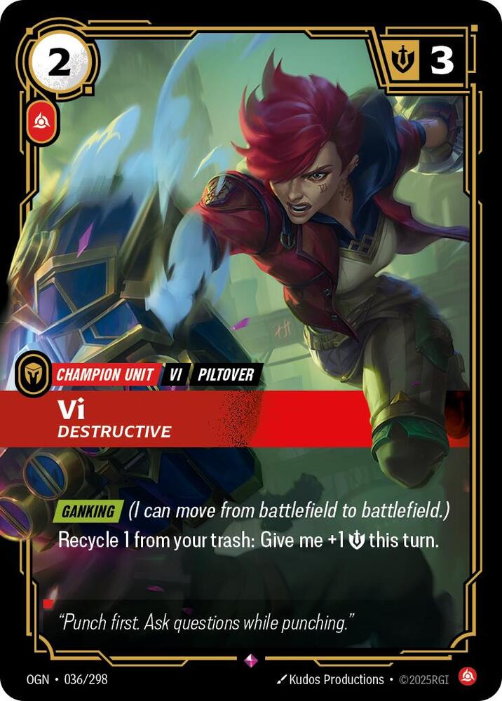 Vi - Destructive 036/298 (Origins)  - Foil