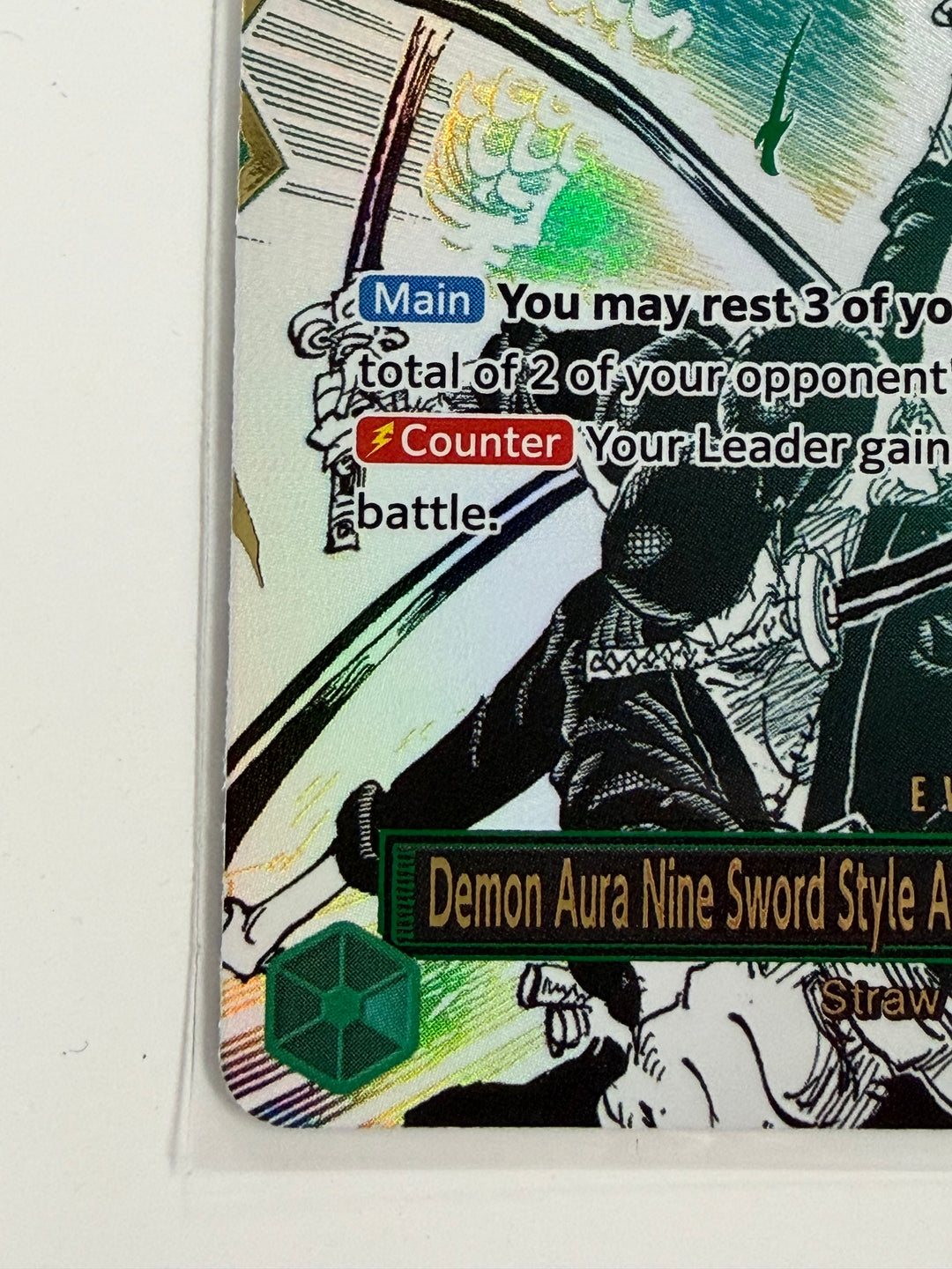 Demon Aura Nine Sword Style Asura Blades Drawn Dead Man's Game (OP12-037) (Alternate Art)