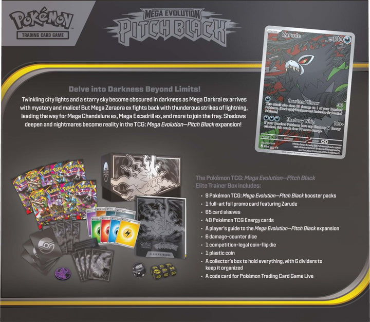 Pokémon TCG: Mega Evolution Pitch Black Elite Trainer Box [Pre-order] (Pick-up Only)