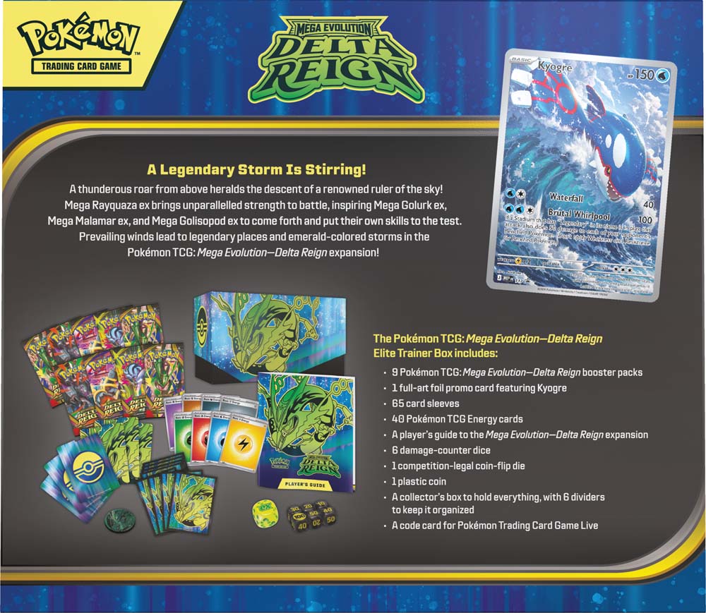 Pokémon TCG: Mega Evolution Delta Reign Elite Trainer Box (Pick-up Only) [Pre-order]