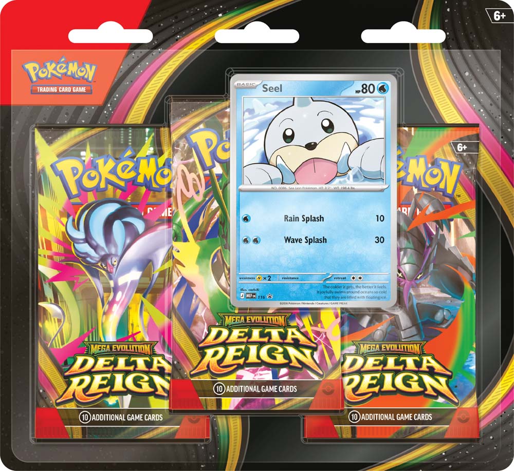 Pokémon TCG: Mega Evolution Delta Reign Three-Booster Blister (Pick-up Only) [Pre-order]