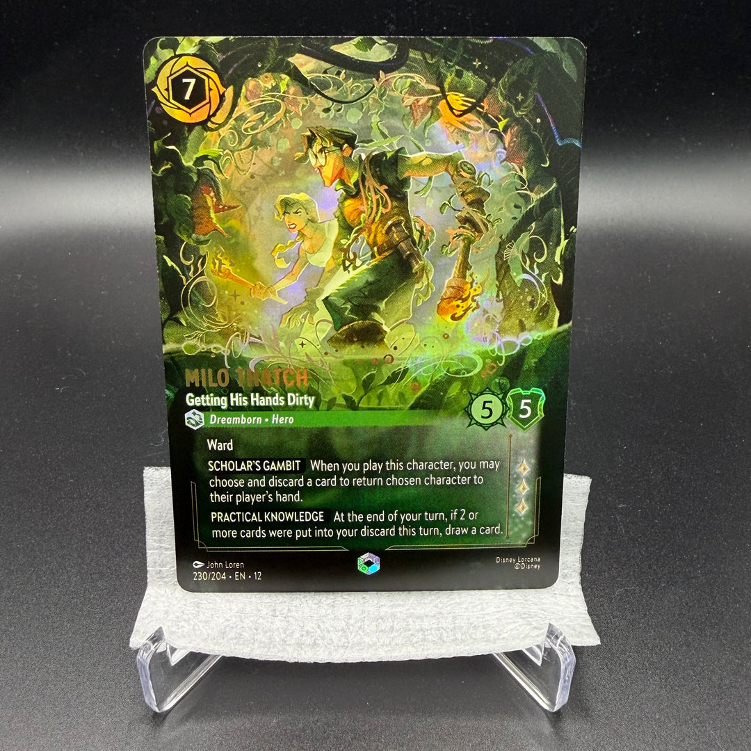 Milo Thatch - Getting His Hands Dirty - 230/204 (Enchanted) - Wilds Unknown (12)
