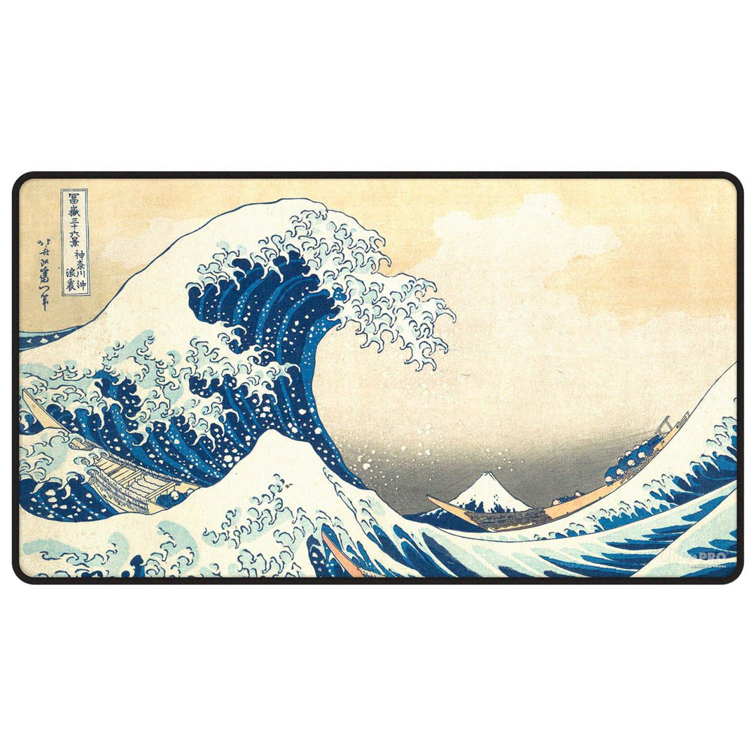 Ultra Pro: UP16602 The Great Wave off Kanagawa Black Stitched Playmat