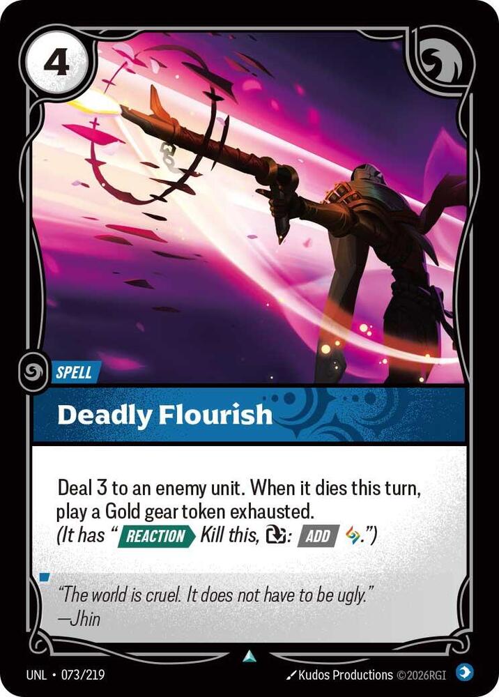 Deadly Flourish 073/219 (Unleashed)  - Foil