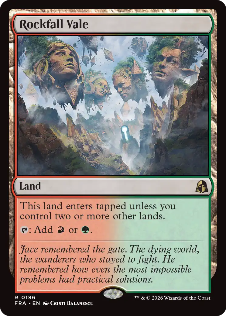 Rockfall Vale 186 (Reality Fracture)  - Foil