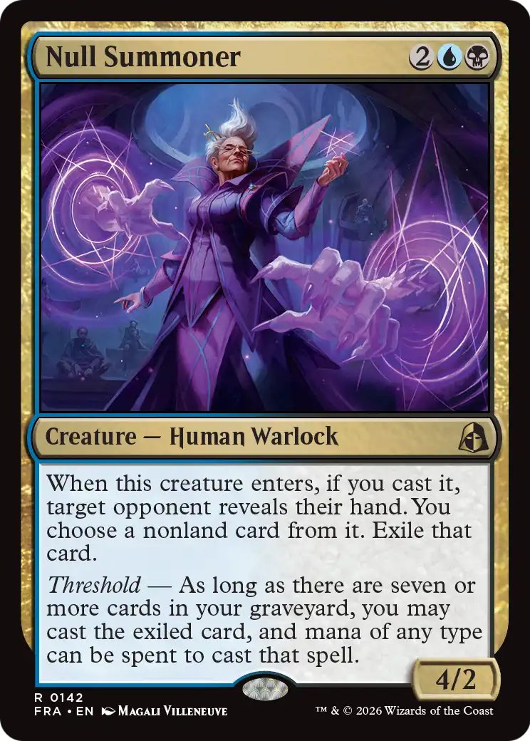 Null Summoner 142 (Reality Fracture)  - Foil
