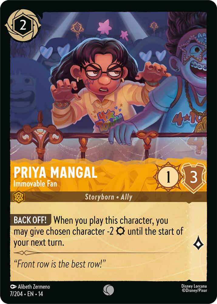 Priya Mangal, Immovable Fan 7/204 (Hyperia City) 
