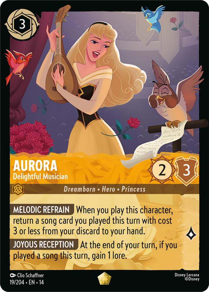 Aurora, Delightful Musician 19/204 (Hyperia City)  - Cold Foil