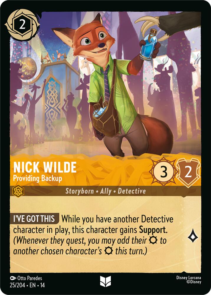 Nick Wilde, Providing Backup 25/204 (Hyperia City) 