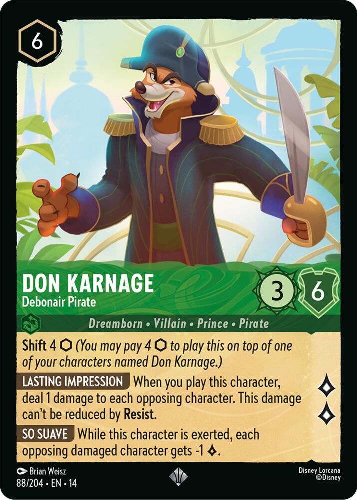 Don Karnage, Debonair Pirate 88/204 (Hyperia City) 