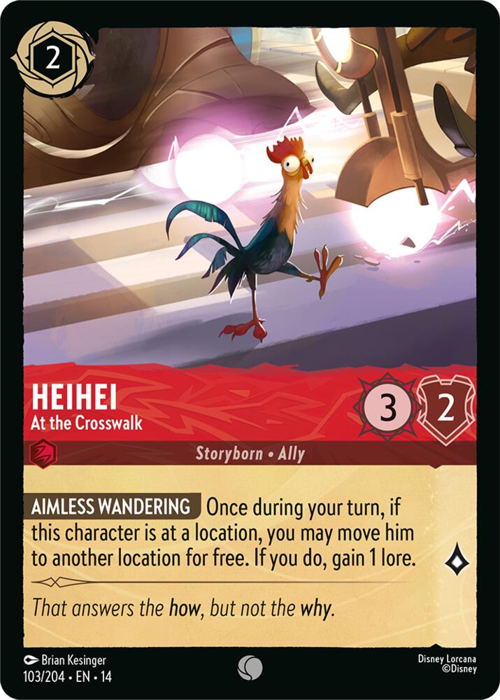 Heihei, At the Crosswalk 103/204 (Hyperia City)  - Cold Foil