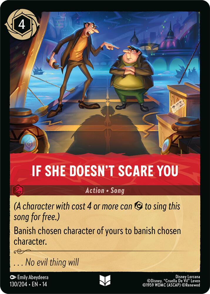 If She Doesn't Scare You 130/204 (Hyperia City)  - Cold Foil