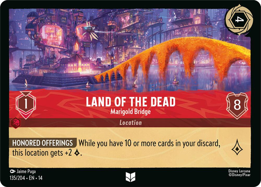 Land of the Dead, Marigold Bridge 135/204 (Hyperia City)  - Cold Foil