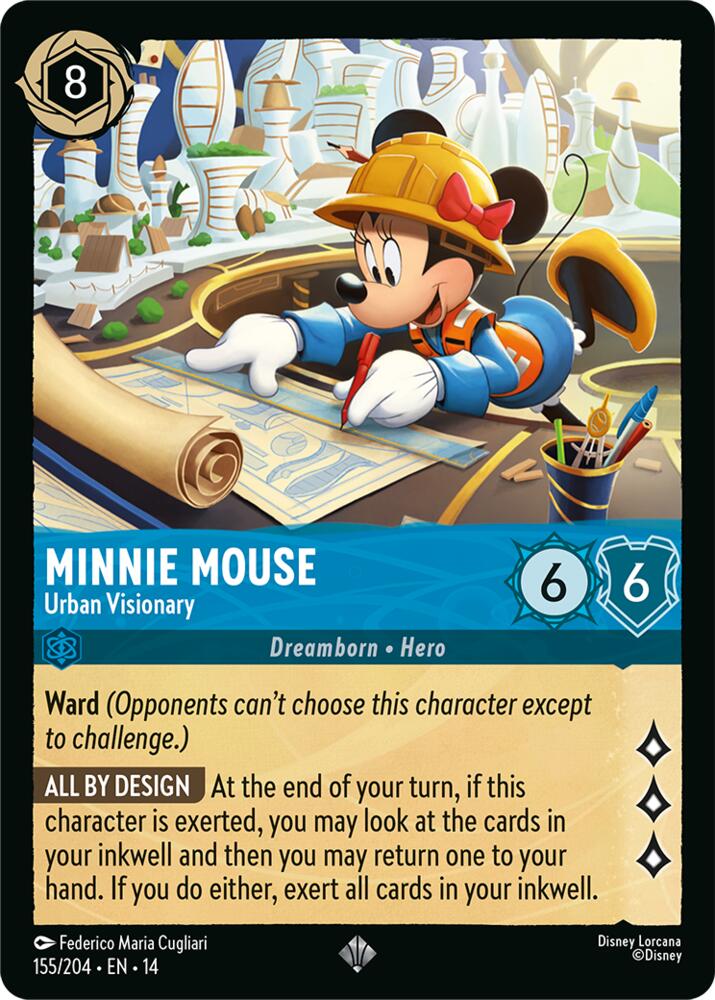 Minnie Mouse, Urban Visionary 155/204 (Hyperia City) 