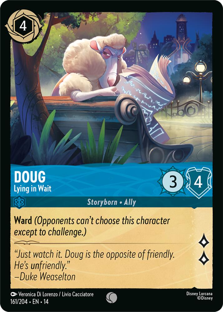 Doug, Lying in Wait 161/204 (Hyperia City)  - Cold Foil