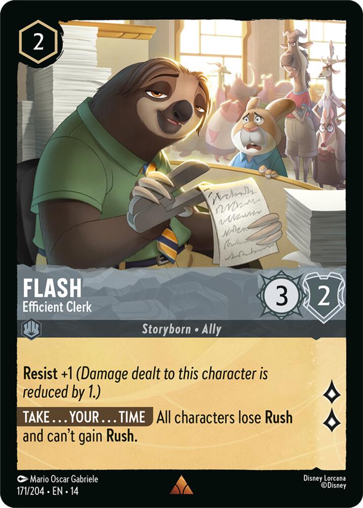 Flash, Efficient Clerk 171/204 (Hyperia City)  - Cold Foil