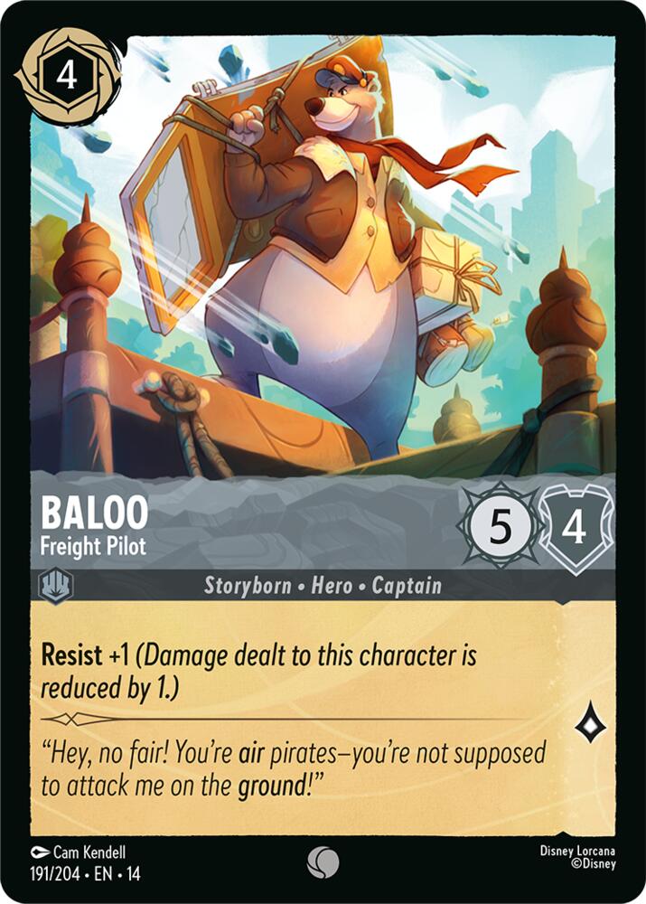 Baloo, Freight Pilot 191/204 (Hyperia City)  - Cold Foil