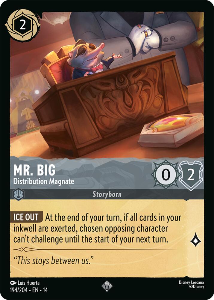 Mr. Big, Distribution Magnate 194/204 (Hyperia City)  - Cold Foil