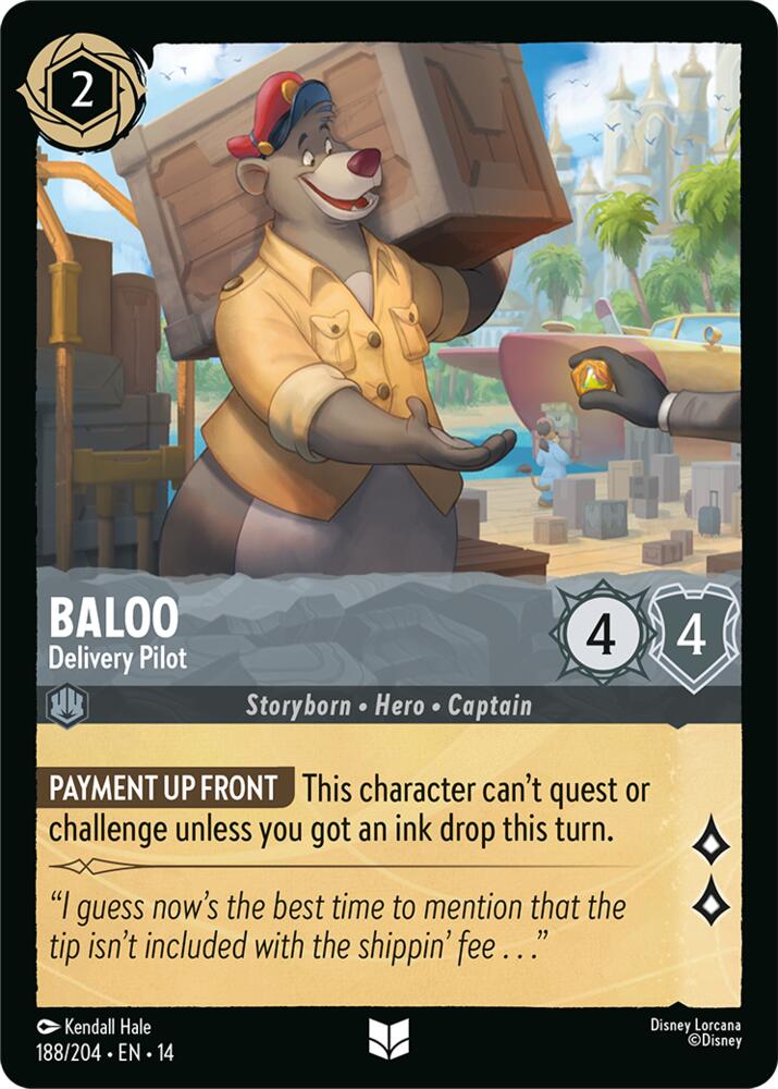 Baloo, Delivery Pilot 188/204 (Hyperia City) 
