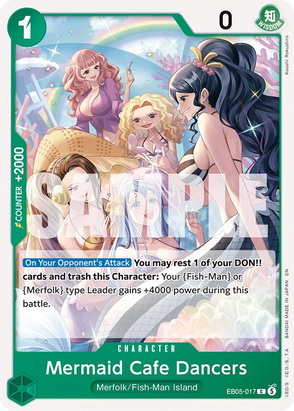 Mermaid Cafe Dancers EB05-017 (Extra Booster: One Piece Heroines Edition Vol. 2) 