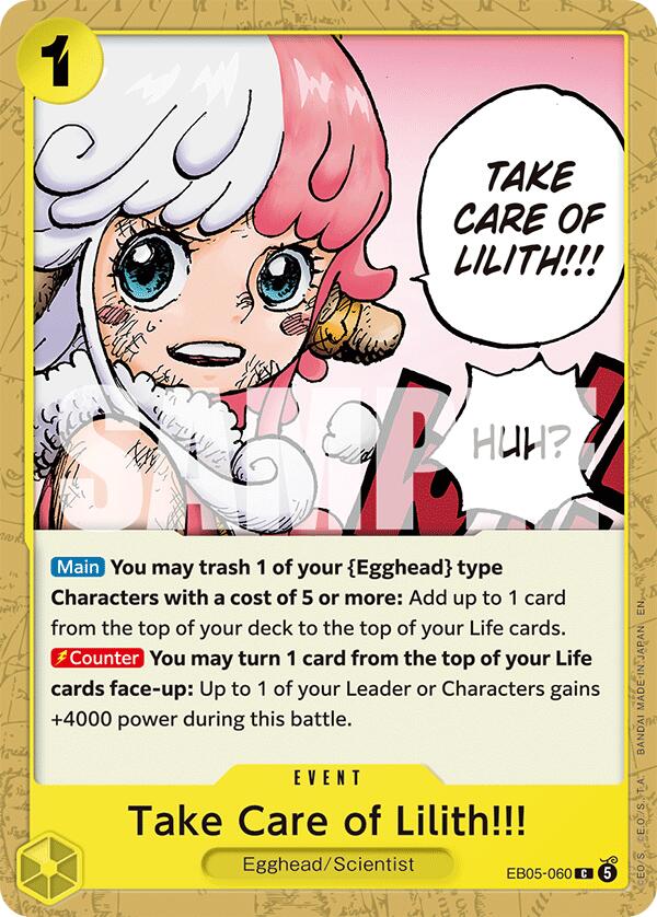 Take Care of Lilith!!! EB05-060 (Extra Booster: One Piece Heroines Edition Vol. 2) 