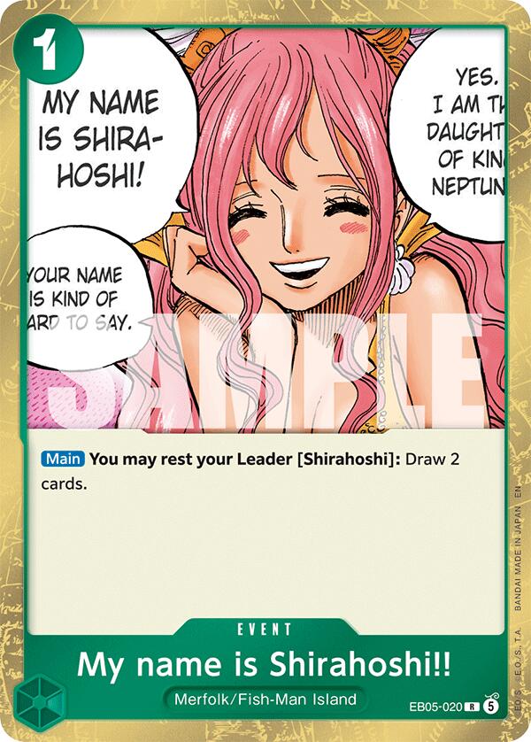 My name is Shirahoshi!! EB05-020 (Extra Booster: One Piece Heroines Edition Vol. 2)  - Foil