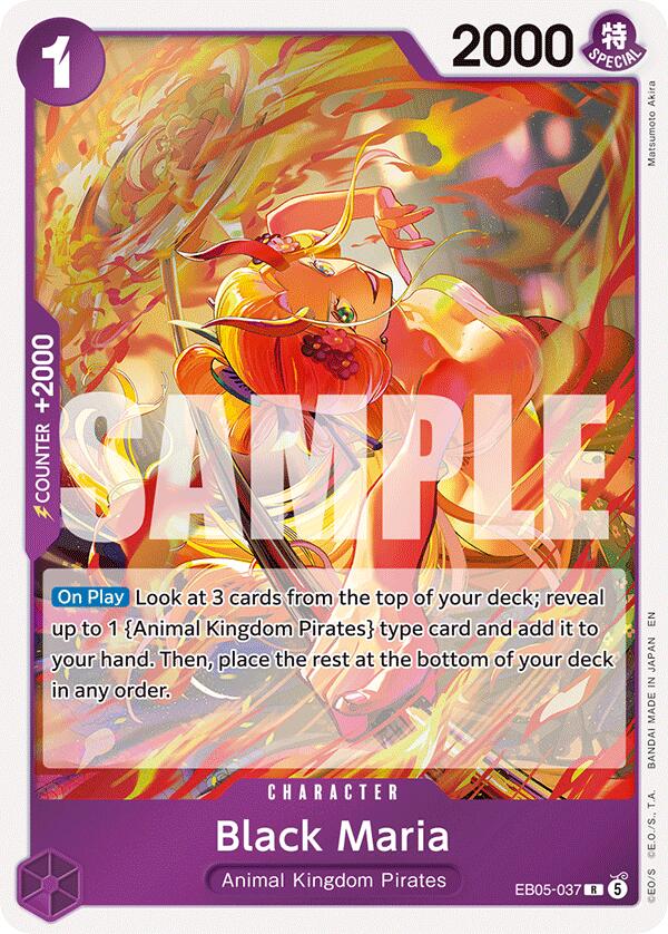 Black Maria EB05-037 (Extra Booster: One Piece Heroines Edition Vol. 2)  - Foil