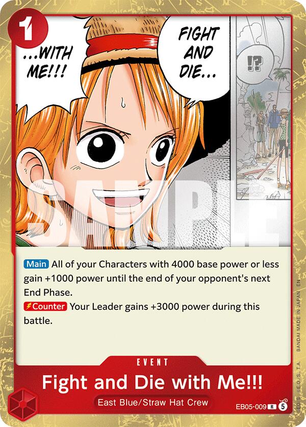 Fight and Die with Me!!! EB05-009 (Extra Booster: One Piece Heroines Edition Vol. 2)  - Foil