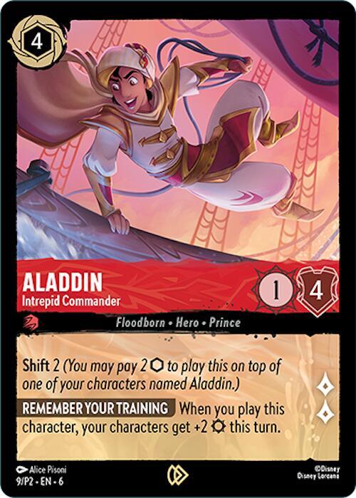 Aladdin, Intrepid Commander 9 (Disney Lorcana Promo Cards)  - Cold Foil