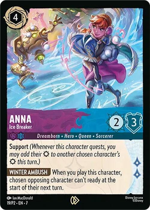 Anna, Ice Breaker 19 (Disney Lorcana Promo Cards)  - Cold Foil