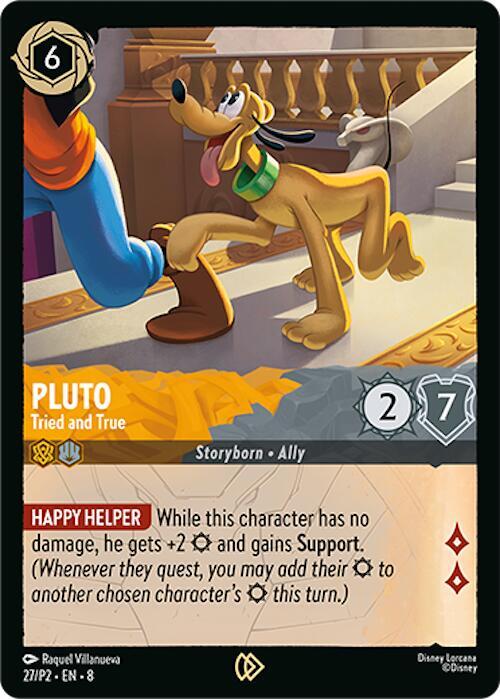 Pluto, Tried and True 27 (Disney Lorcana Promo Cards)  - Cold Foil